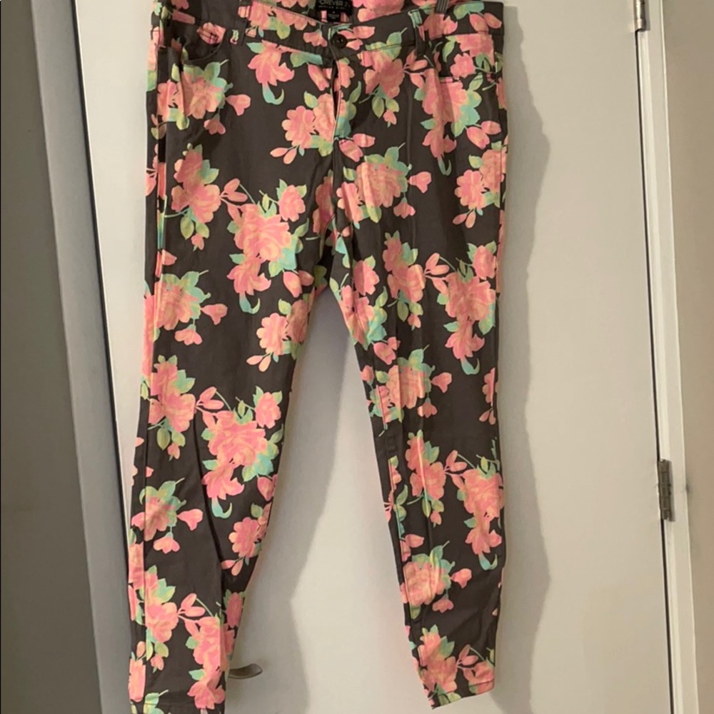 Floral Jeans